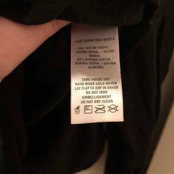 ⛔️SOLD⛔️ Splendid 🖤 Unique Embellished Long-Sleeve Top - Picture 8 of 10